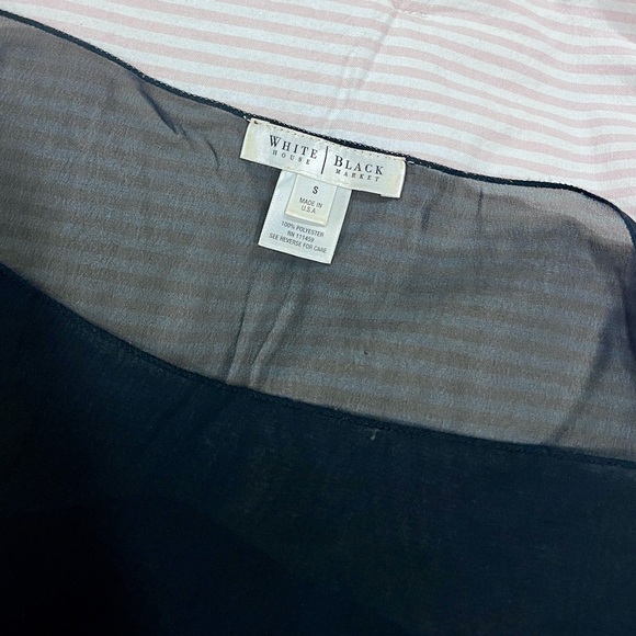 White House Black Market Sheer Black Kimono - Picture 2 of 8